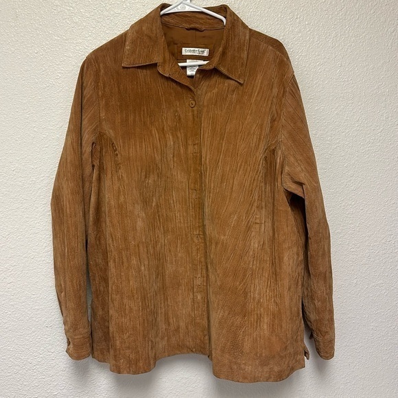 Coldwater Creek Jackets & Blazers - Cold water Creek button up leather blazer size 2X